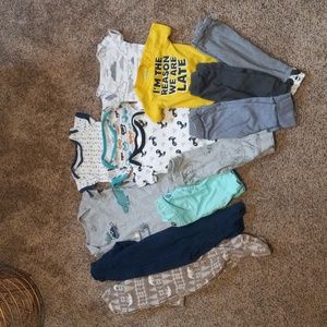 Baby Boy Clothing Bundle Sizes 0-6 momths